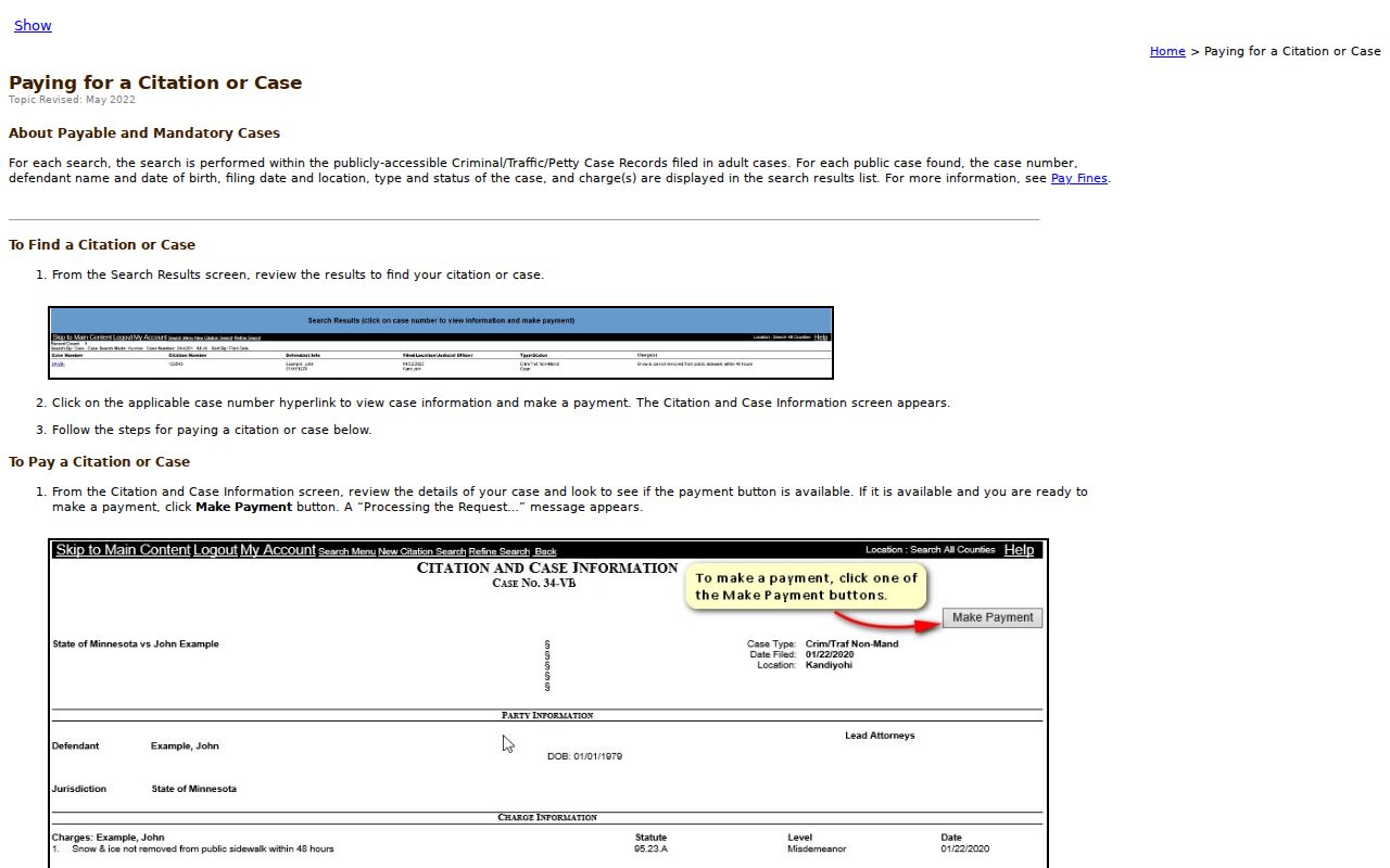 Benton County warrant search: payable citation lookup instructions and result fields