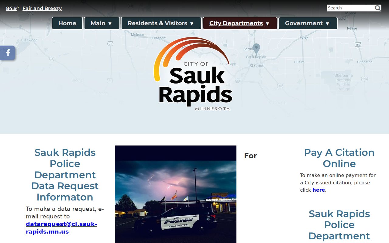 Sauk Rapids warrant records: police records and data request contact information